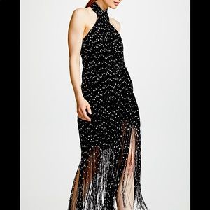 Jacquemus black fringed dress